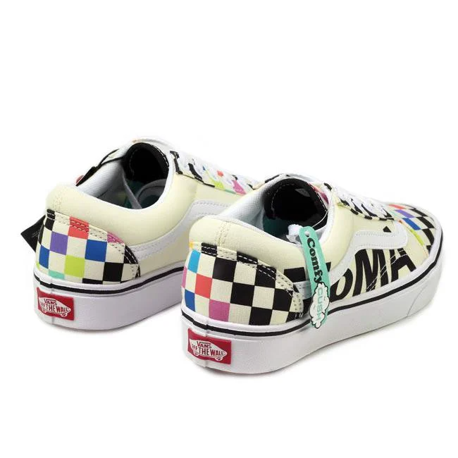 Giày Vans MoMA x ComfyCush Old Skool 'Colorful Checkerboard' VN0A3WMA1PJ - Ảnh 5