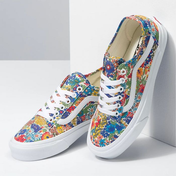 Giày Vans Old Skool Tapered Liberty Floral 'Yellow' VN0A54F44TW - Ảnh 3