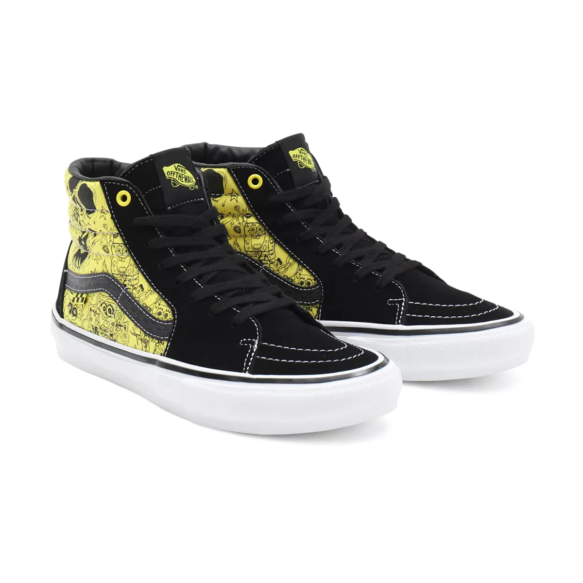 Giay Vans Skate Sk8-Hi x SpongeBob 'Black Yellow' VN0A5FCCZAU1