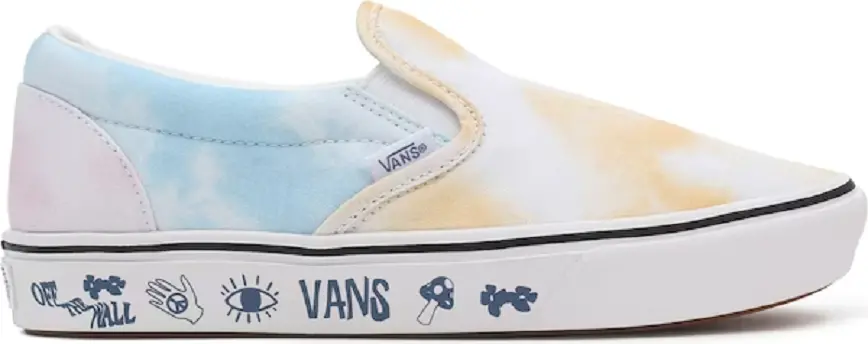 Giay Vans Pastel Tie Dye Comfycush Slip-On 'Yellow White' VN0A7TNMB1Y