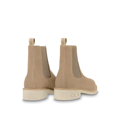 Alternative view of Giày Louis Vuitton Charonne Chelsea Boots Beige 1A9HLZ