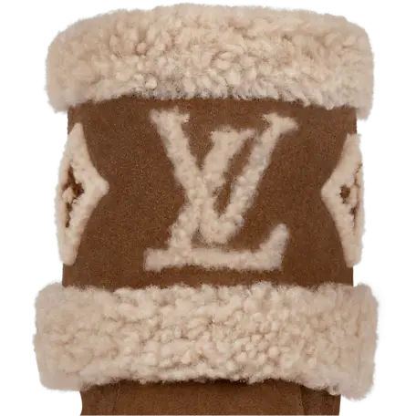 Alternative view of Giày Louis Vuitton Snowdrop Flat Ankle Boots Cognac 1A95DS