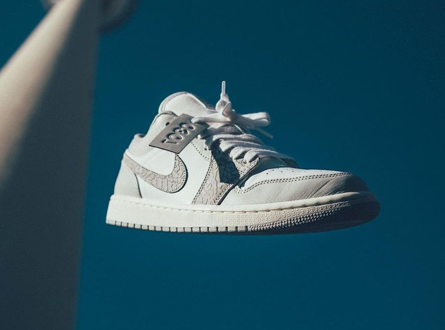 Giày Nike Air Jordan 1 Low Premium ‘Elephant Print’ DH4269-100 - Ảnh 7