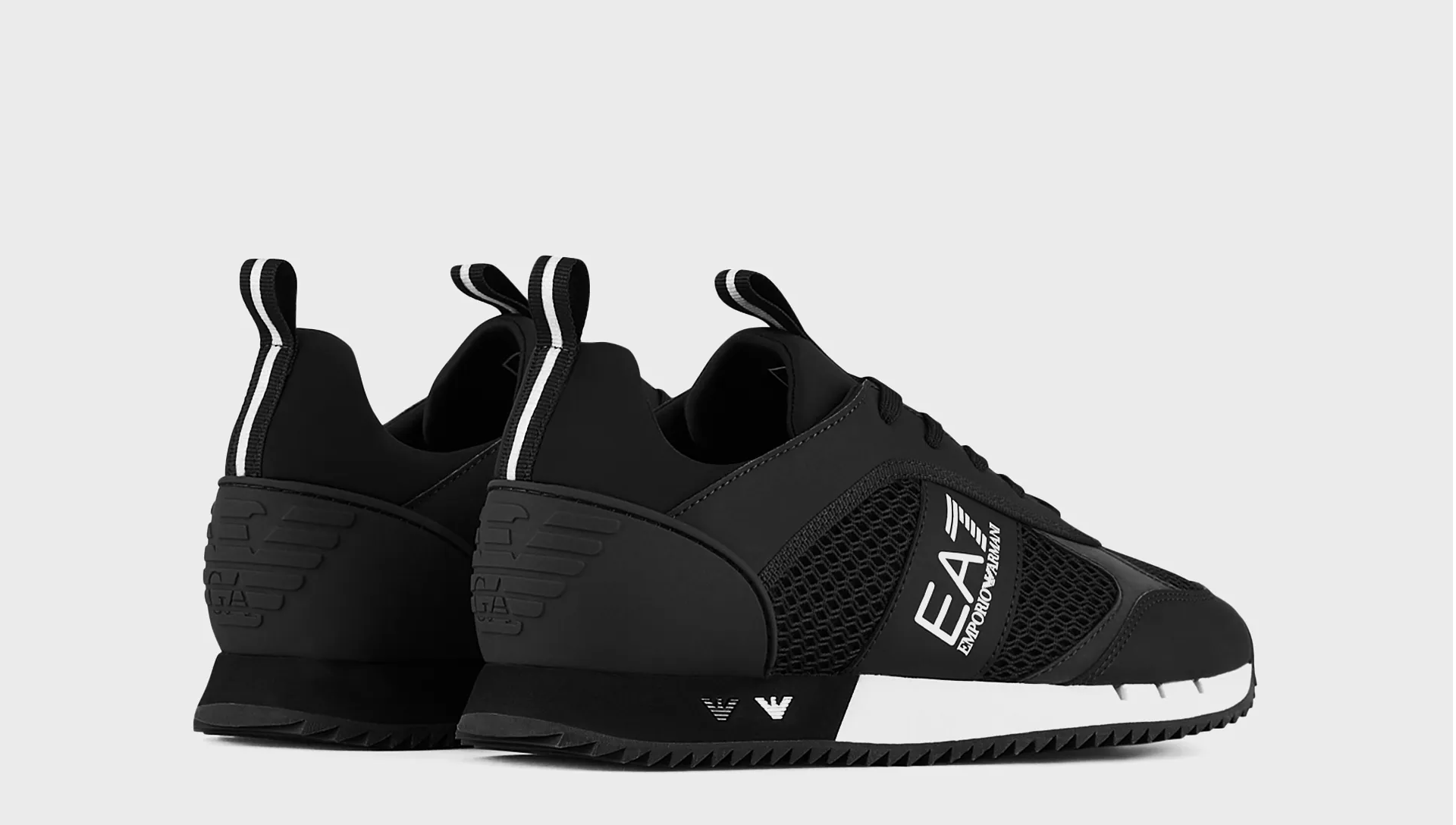 Giày Armani Mesh Sneakers 'Black White' X8X027XK0501A120 - Ảnh 2