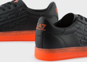 Alternative view of Giày Armani Classic Sneakers 'Orange Black' X8X001XK2541M538
