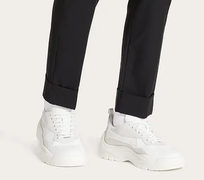 Giày Valentino Gumboy Calfskin Sneaker For Man WY2S0B17VRN0BO - Ảnh 4