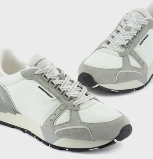 Alternative view of Giày Armani Leather And Mesh 'White' X4X544XM7271Q833