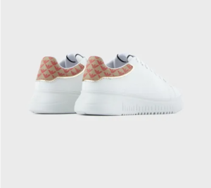 Alternative view of Giày Armani Nappa Leather With All Over Eagle On The Back 'White'