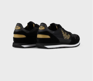 Alternative view of Giày Armani Suede With Contrasting Inserts And Oversized Eagle 'Black'