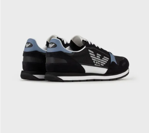 Alternative view of Giày Armani Suede With Contrasting Inserts 'Midnight Blue'