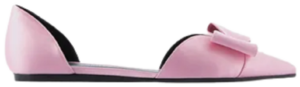 Giày Armani Satin Ballerinas With Bow 'Pink' X3D271XD064100139