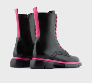 Alternative view of Giày Armani Vegetable Tanned Leather Ankle Boots 'Black'