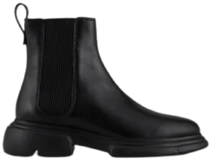 Giày Armani Vegetable Tanned Leather Beatle Boots 'Black'