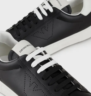 Alternative view of Giày Armani Perforated Eagle 'Black' X4X316XF5271N642