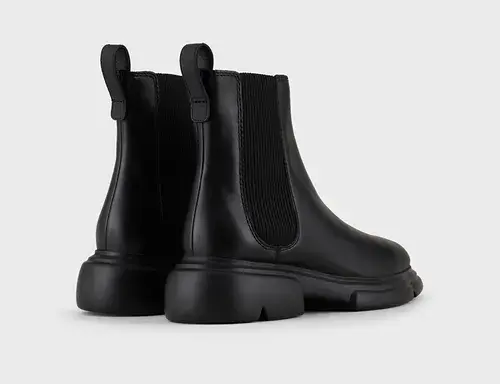 Alternative view of Giày Armani Vegetable Tanned Leather Beatle Boots 'Black'