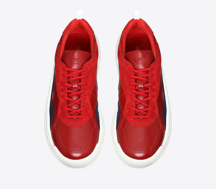 Giày Valentino Chunky Sole Sneakers Red QY0S0B17VRNCU7 - Ảnh 3