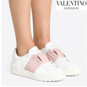Alternative view of Giày Valentino Wmns Calfskin Leather White UW2S0781BLU834