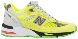 Giày New Balance Aries x Wmns 991 Made in England 'Neon Yellow' W991AFL