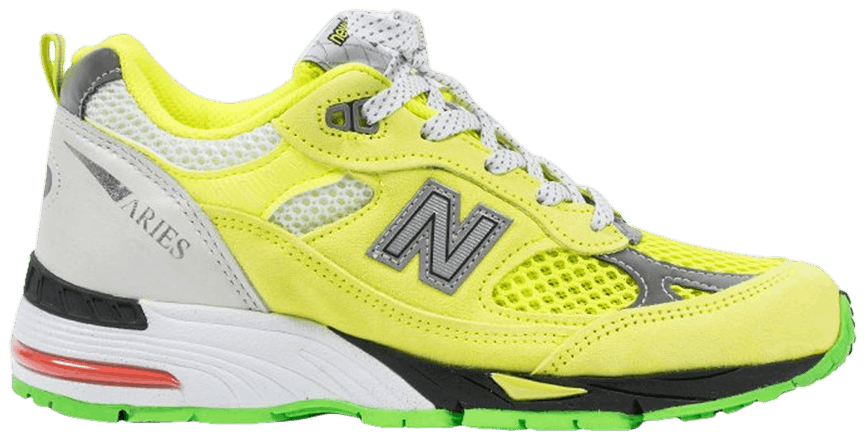 Giày New Balance Aries x Wmns 991 Made in England 'Neon Yellow' W991AFL