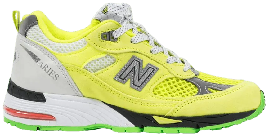 Giày New Balance Aries x Wmns 991 Made in England 'Neon Yellow' W991AFL