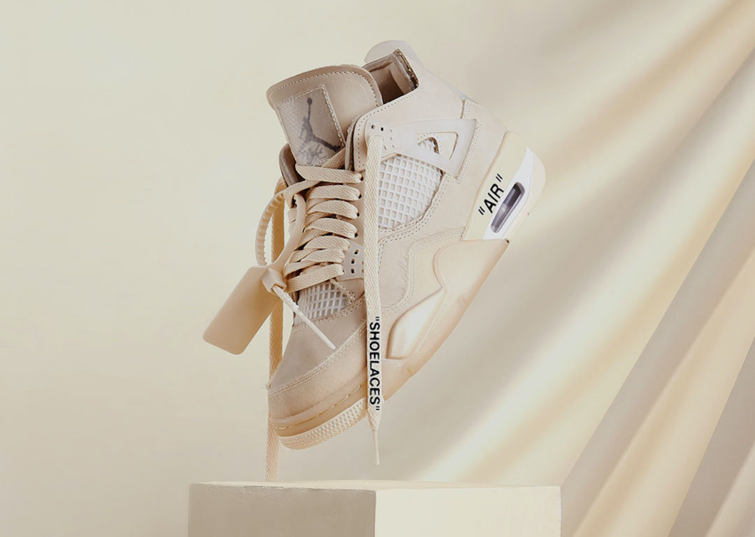 Giày Nike Air Jordan 4 Retro Off-White Sail CV9388-100 - Ảnh 3