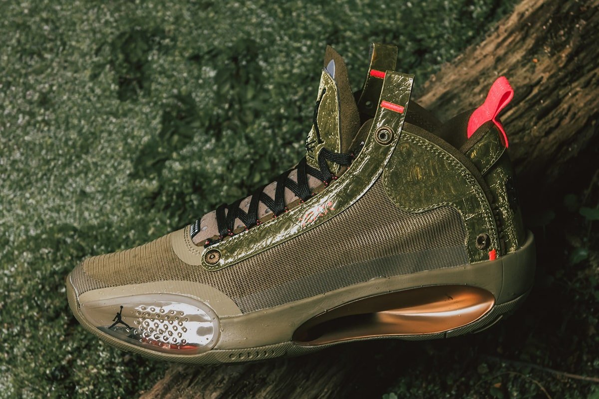 Giày Zion Williamson x Air Jordan 34 'Bayou Boys' DA1897-300 - Ảnh 4