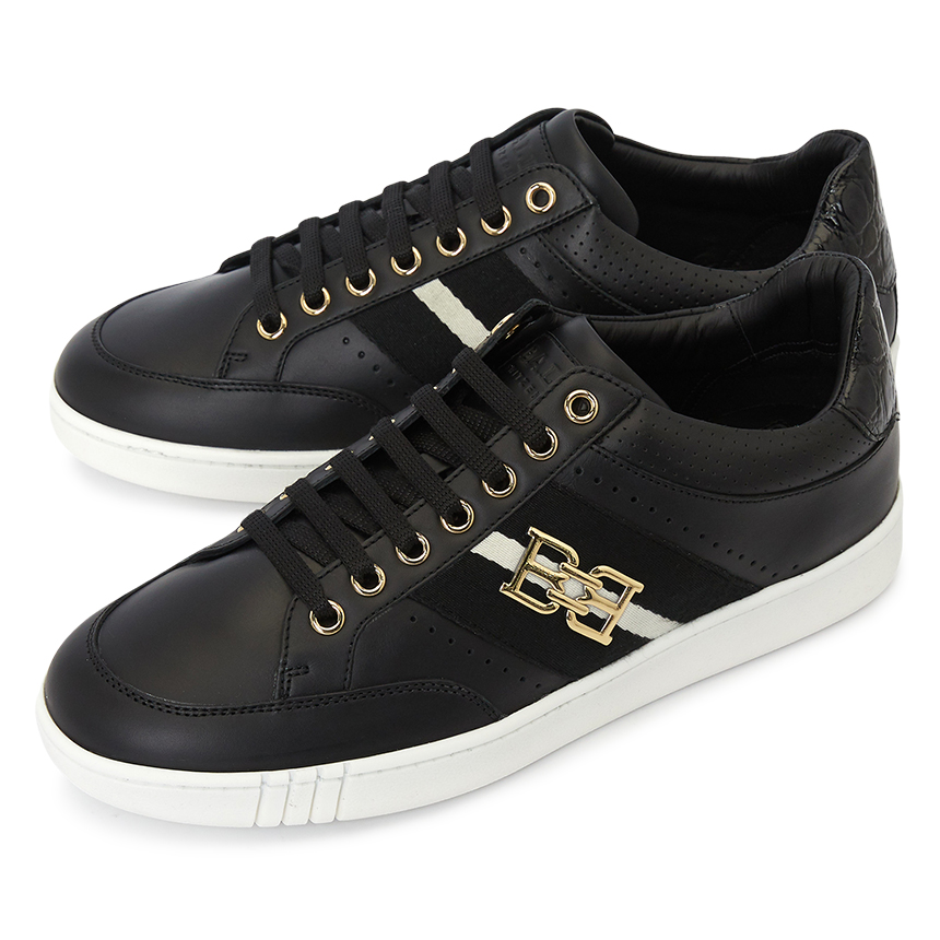 Giày Bally B-Chain Crocodile 'Black' WINTON-00 - Ảnh 5