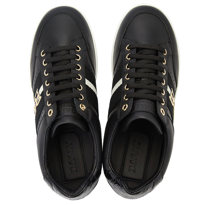 Giày Bally B-Chain Crocodile 'Black' WINTON-00 - Ảnh 4