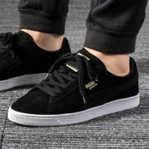 Alternative view of Giày Puma Suede Classic Metal Badge 'Black White' 370081-01