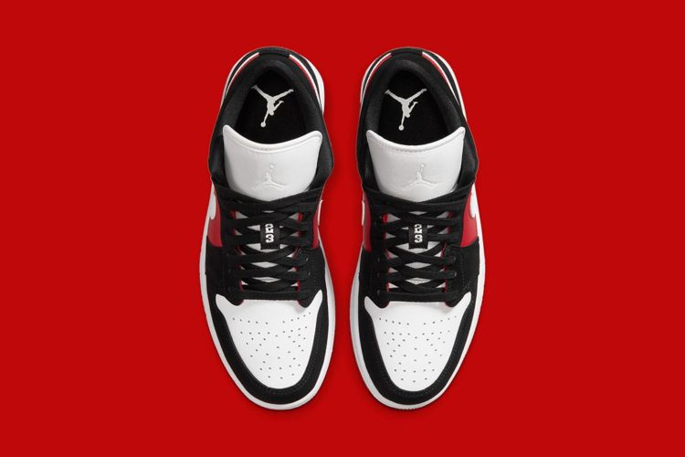 Giày Nike Wmns Air Jordan 1 Low 'Gym Red Black' DC0774-016 - Ảnh 9