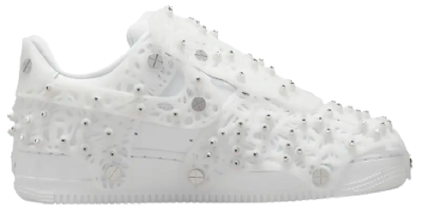 Giày Nike Swarovski x Nike Air Force 1 Low Triple White CV7668-100