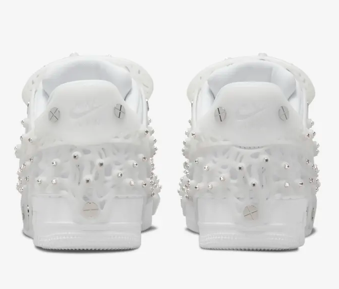 Giày Nike Swarovski x Nike Air Force 1 Low Triple White CV7668-100 - Ảnh 3