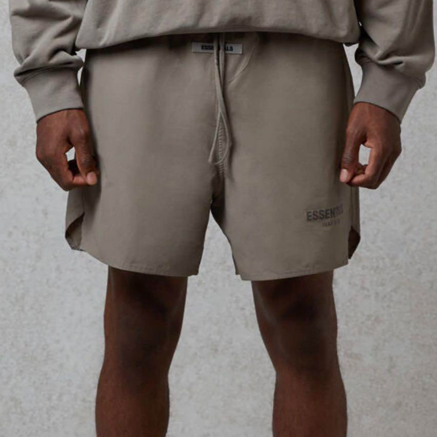 Quan Fear Of God Essentials Volley Short 'Cement'
