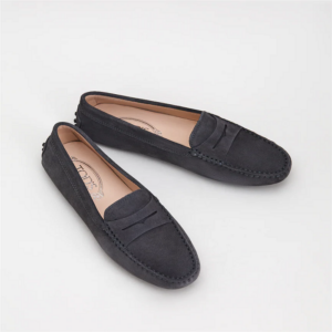 Alternative view of Giày Tod's Woman Grey Gommino Driving Shoes in Suede XXW00G00010RE042B800