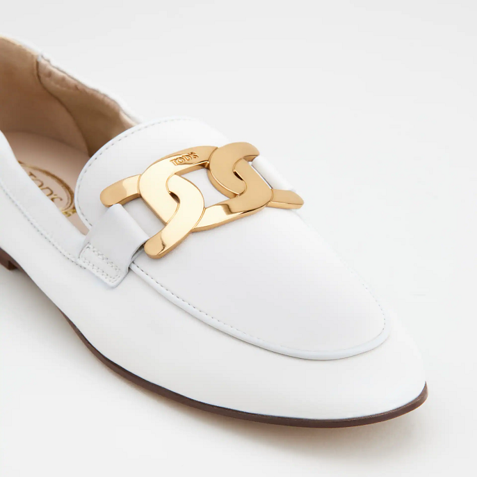 Giày Tod's Women's Logo-Plaque Leather Loafers XXW79A0EQ20SYRB015 - Ảnh 2