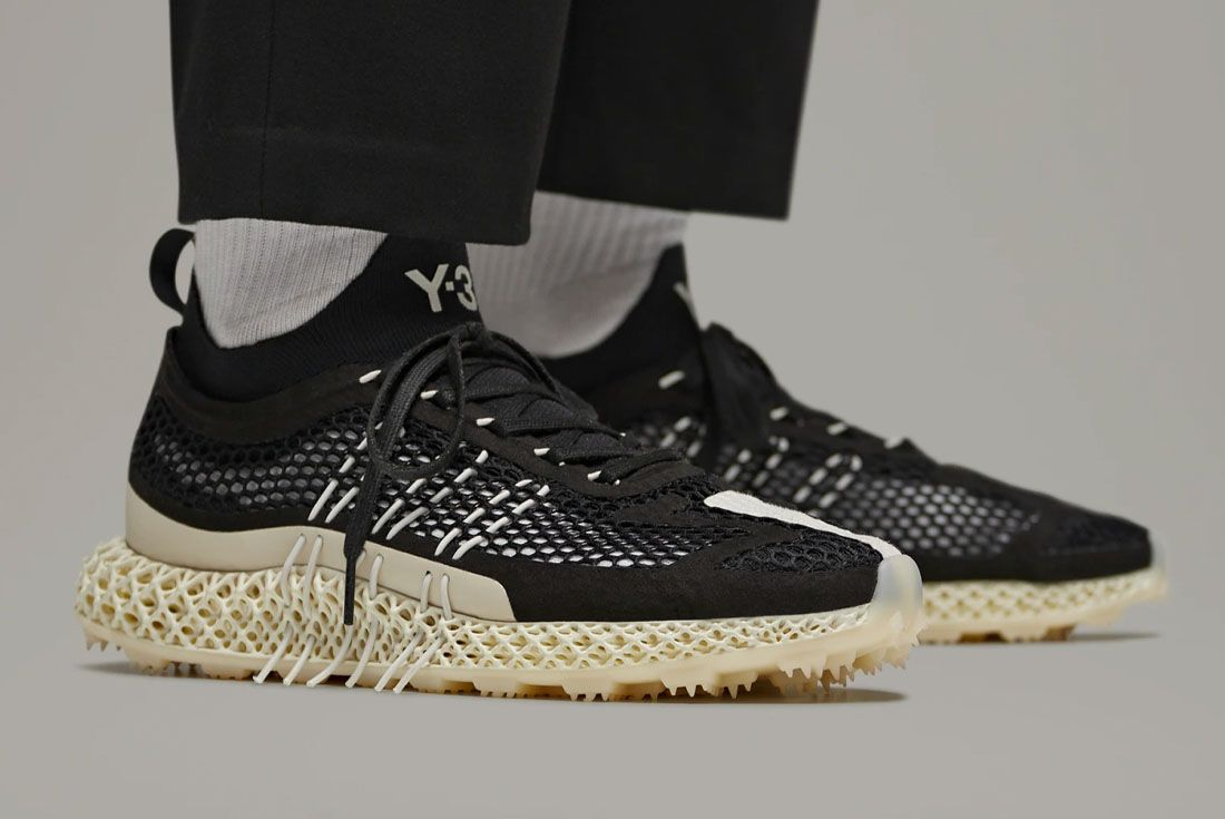 Giày Adidas Y-3 Runner 4D 'Black White' GX1091 - Ảnh 5