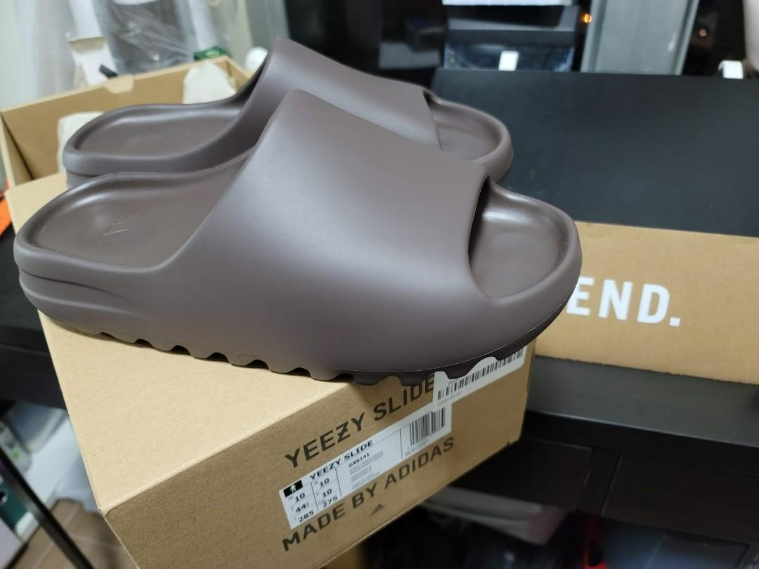 Dép Adidas Yeezy Slides 'Soot' 2021 GX6141 - Ảnh 2