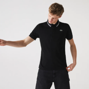 Alternative view of Áo Lacoste Short-sleeved Karati Lightweight Cotton Shirt Black YH1482-258