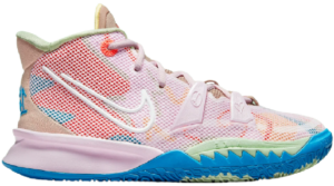 Giày Nike Zoom Kyrie 7 1 World 1 People Blue Green GS CT4080-600