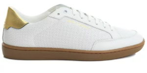 Giày Saint Laurent Leather Sneakers White Yellow 6032231JZA09383
