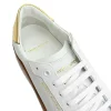 Alternative view of Giày Saint Laurent Leather Sneakers White Yellow 6032231JZA09383