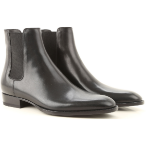 Alternative view of Giày Saint Laurent Wyatt Smooth Leather Chelsea Boot Black 6341951YL001000