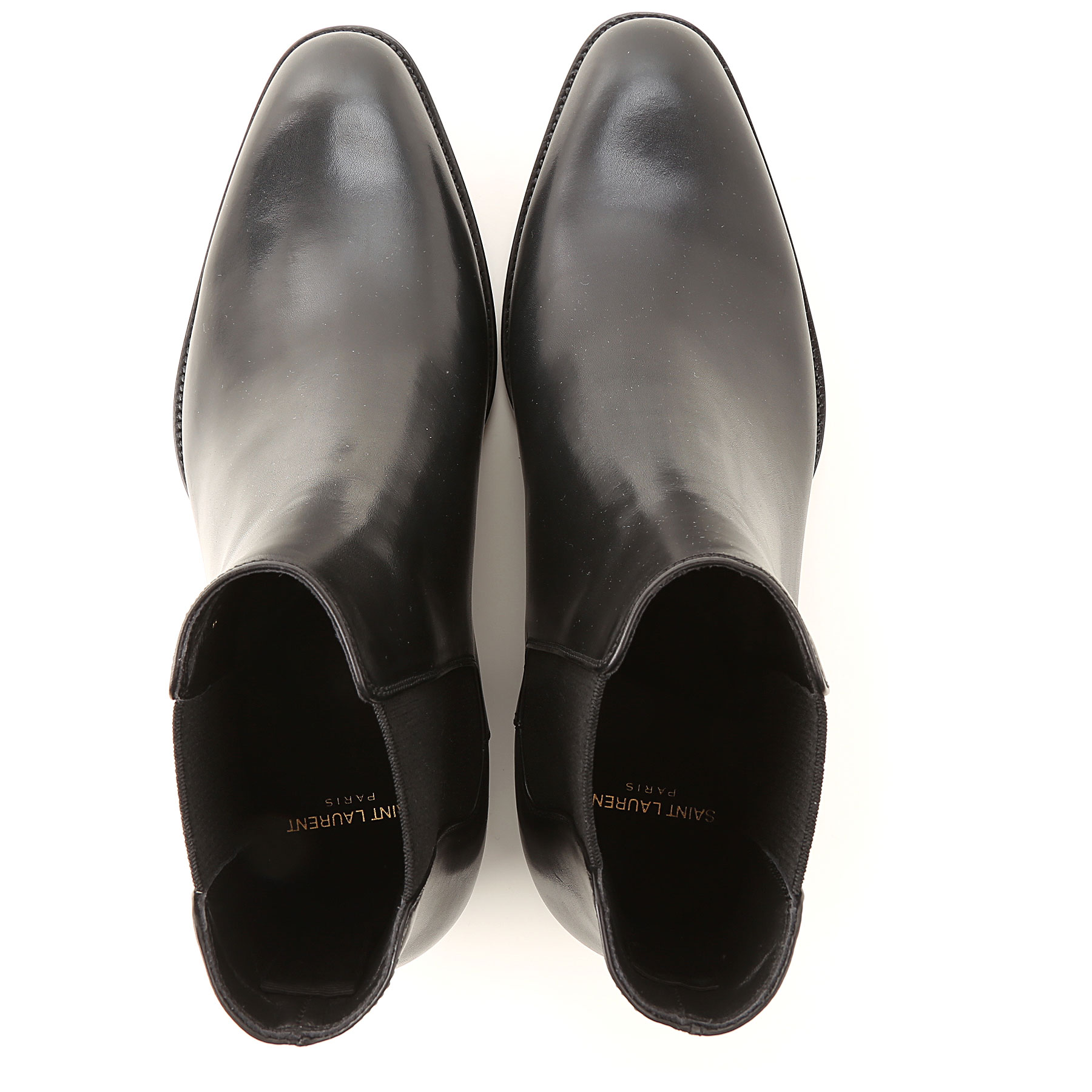 Giày Saint Laurent Wyatt Smooth Leather Chelsea Boot Black 6341951YL001000 - Ảnh 3