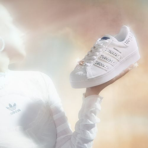 Giày Adidas Swarovski x Wmns Superstar Bold 'Cloud White' FX7456 - Ảnh 3