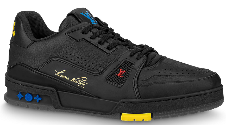 Giày Louis Vuitton LV Trainers 2021 'Black Yellow' 1A8ZQ9