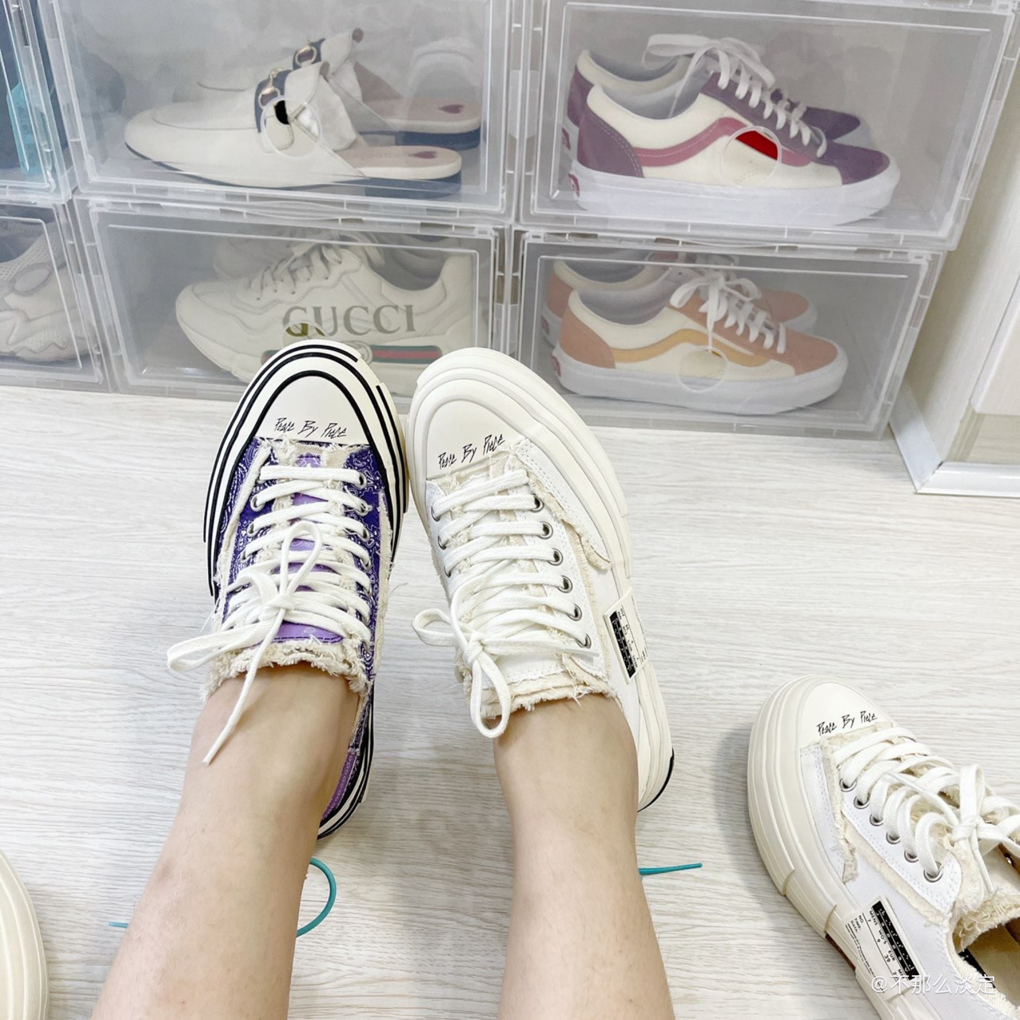 Giày xVESSEL G.O.P Violet Paisleys F21X14Z - Ảnh 5