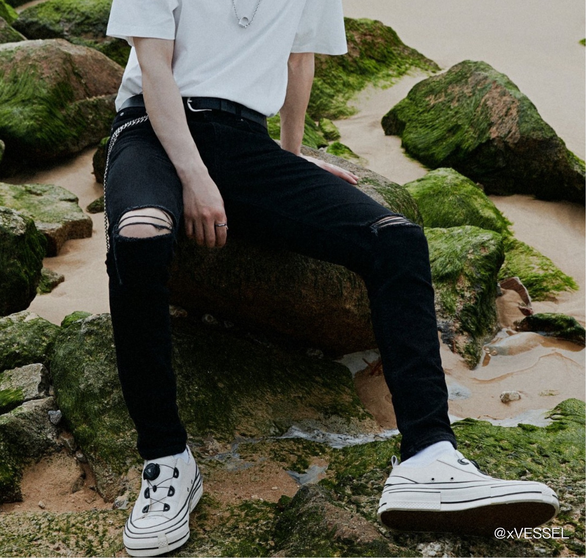 Giày xVESSEL G.O.P. LOWS for Y'S White YR-E02-092 - Ảnh 8