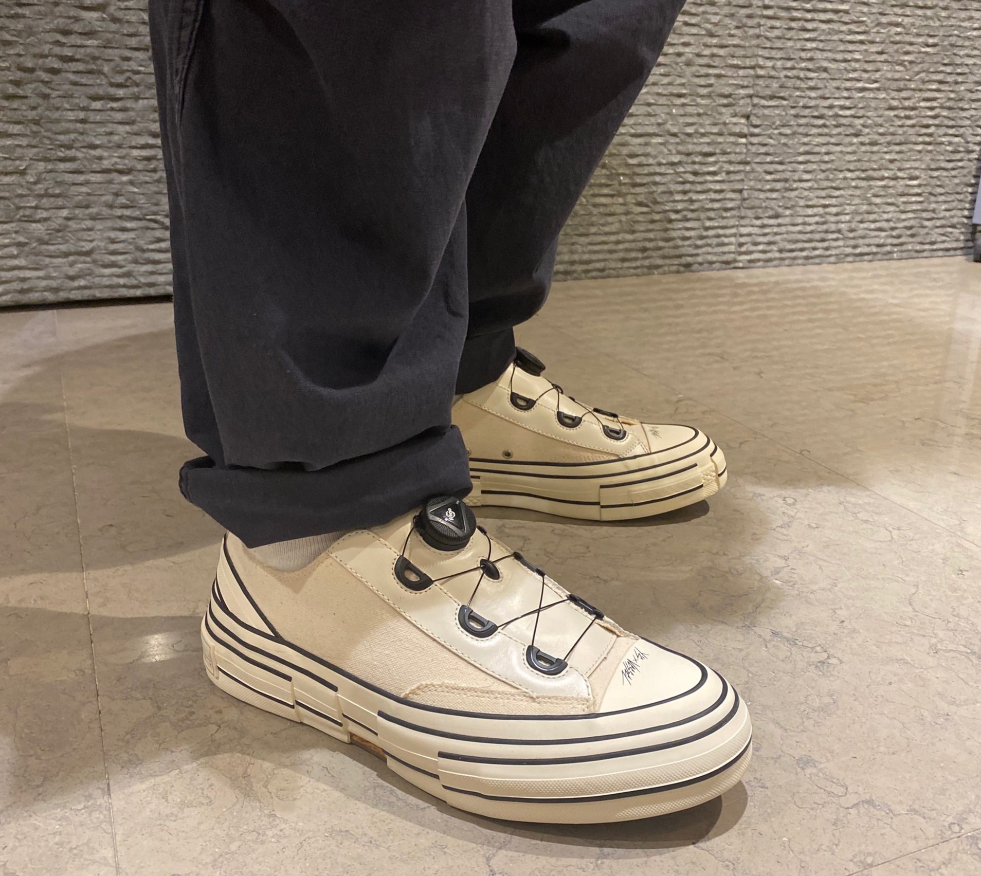 Giày xVESSEL G.O.P. LOWS for Y'S White YR-E02-092 - Ảnh 10