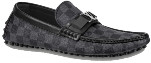 Giày Louis Vuitton Hockenheim Moccasin Damier Graphite Canvas 1A4OIF