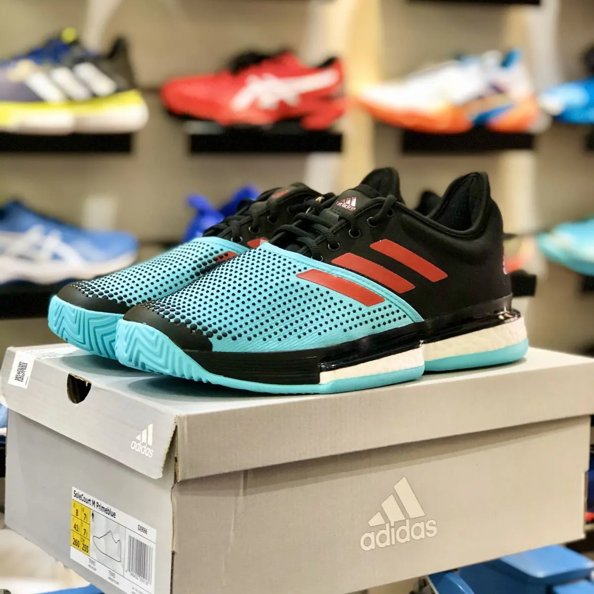 Giay Tennis Adidas SoleCourt Boost 'Prime Blue' GX9066